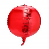 16" 4D Sphere Mylar Balloon 24pc/bag - Red