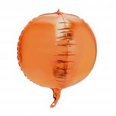 24" 4D Sphere Mylar Balloon 1pc/bag - Orange