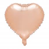 18" Heart Mylar Balloon 24pc/bag - Rose Gold