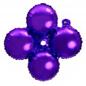 16" Quad Mylar Balloon 50pc/pack - Purple