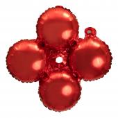 16" Quad Mylar Balloon 50pc/pack - Red