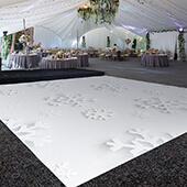 Premium Vinyl Dance Floor Wrap Custom Size - Christmas Day A Cold Winter