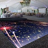 Premium Vinyl Dance Floor Wrap Custom Size - New Year's Day Like A Firework