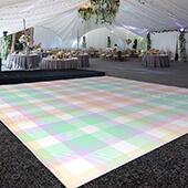 Premium Vinyl Dance Floor Wrap Custom Size - Easter Day Pastel Lines