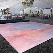 Premium Vinyl Dance Floor Wrap Custom Size - Eclectic Rose Serenity