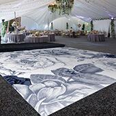 Premium Vinyl Dance Floor Wrap Custom Size - Romance Class Blues