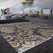 Premium Vinyl Dance Floor Wrap Custom Size - Classical Gildablue