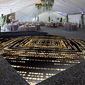 Premium Vinyl Dance Floor Wrap Custom Size - New Year's Day Golden Moment