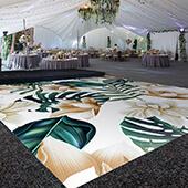 Premium Vinyl Dance Floor Wrap Custom Size - Tropical La Palma