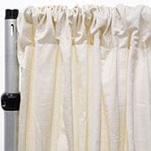 Royal Slub Drape Panel - 100% Polyester - Pearl