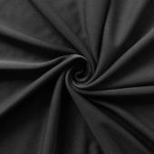*IFR* Poly Stretch / Scuba Cloth Drape Panel w/ Sewn Rod Pocket (IFR) - Black