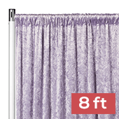 Premade Velvet Backdrop Curtain Panel - 8ft Long x 52in Wide - Wisteria