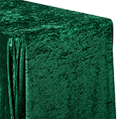 Premade Velvet Tablecloth - 90" x 156" Rectangular - Emerald Green