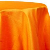 Pumpkin - Shantung Satin “Capri” Tablecloth - Many Size Options