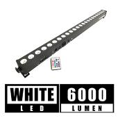 LED DMX Light Bar "Super Bright" 3.5ft 6-in-1 RGBWA+UV - Produces Any Color!