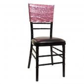 Sequin & Spandex Chair Cuff by Eastern Mills - Dusty Rose - 10 Pack