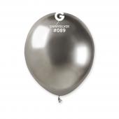 GEMAR Shiny Silver 5" Balloon - 50 Pieces