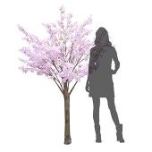 6FT Cherry Blossom Tree - Floor or Grand Centerpiece - 10 Interchangeable Branches - Blush / Light Pink