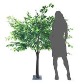 6FT Fig Leaf Tree - Floor or Grand Centerpiece - 10 Interchangeable Branches - Green Fig Leaves