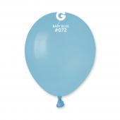 GEMAR Baby Blue 5" Balloon - 100 Pieces