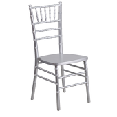 EnvyChair™ Elegant Wood Chiavari Chair - Silver