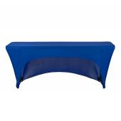 6ft Banquet 200 GSM Grade A Quality Open Back Spandex Table Cover - Royal Blue