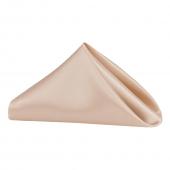 Sleek Satin Napkin 20"x20" - Champagne