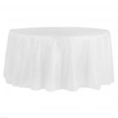 Pintuck Taffeta 120" Round Tablecloth - White