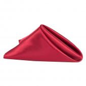 Sleek Satin Napkin 20"x20" - Burgundy