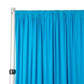 Spandex 4-way Stretch Backdrop Drape Curtain 16ft H x 60" W - Aqua Blue