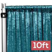 Premade Velvet Backdrop Curtain 10ft Long x 52in Wide in Dark Turquoise