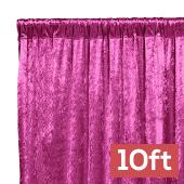 Premade Velvet Backdrop Curtain 10ft Long x 52in Wide in Magenta