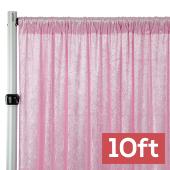 Premade Velvet Backdrop Curtain 10ft Long x 52in Wide in Pink