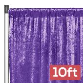 Premade Velvet Backdrop Curtain 10ft Long x 52in Wide in Purple