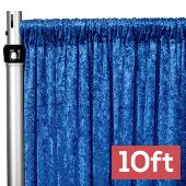 Premade Velvet Backdrop Curtain 10ft Long x 52in Wide in Royal Blue
