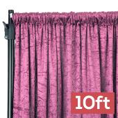Premade Velvet Backdrop Curtain 10ft Long x 52in Wide in Violet