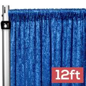 Premade Velvet Backdrop Curtain 12ft Long x 52in Wide in Royal Blue