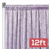 Premade Velvet Backdrop Curtain 12ft Long x 52in Wide in Wisteria