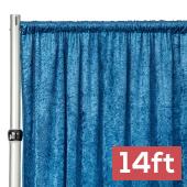 Premade Velvet Backdrop Curtain 14ft Long x 52in Wide in Dark Teal