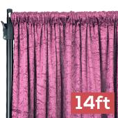 Premade Velvet Backdrop Curtain 14ft Long x 52in Wide in Violet