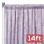 Premade Velvet Backdrop Curtain 14ft Long x 52in Wide in Wisteria