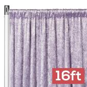 Premade Velvet Backdrop Curtain 16ft Long x 52in Wide in Wisteria