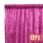 Premade Velvet Backdrop Curtain 8ft Long x 52in Wide in Magenta