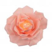 12" Foam LED Rose for Wall Decor, Backdrops and More - Blush