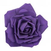 16" Foam Rose for Wall Decor, Backdrops and More - Purple