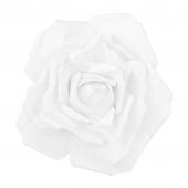 16" Foam Rose for Wall Decor, Backdrops and More - White
