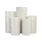 Velvet Covers for Metal Cylinder Pedestal Stands 5 pcs/set - Ivory