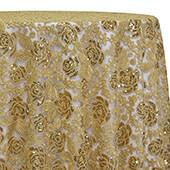 Gold - Sweetheart Lace Overlay by Eastern Mills- Many Size Options