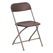 Feather XT™ Plastic Folding Chair - 800 lb Capacity - Brown