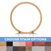 High Quality Wood Frame Circle Wedding Arch - Choose your Size & Color!